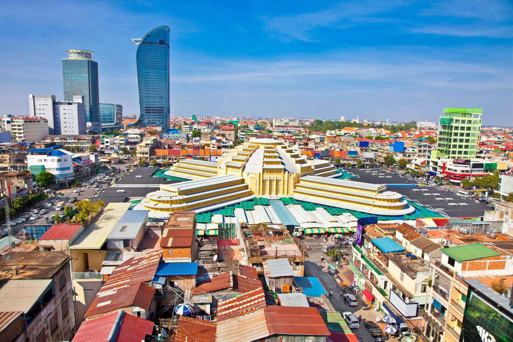 Aerial view of Central Market