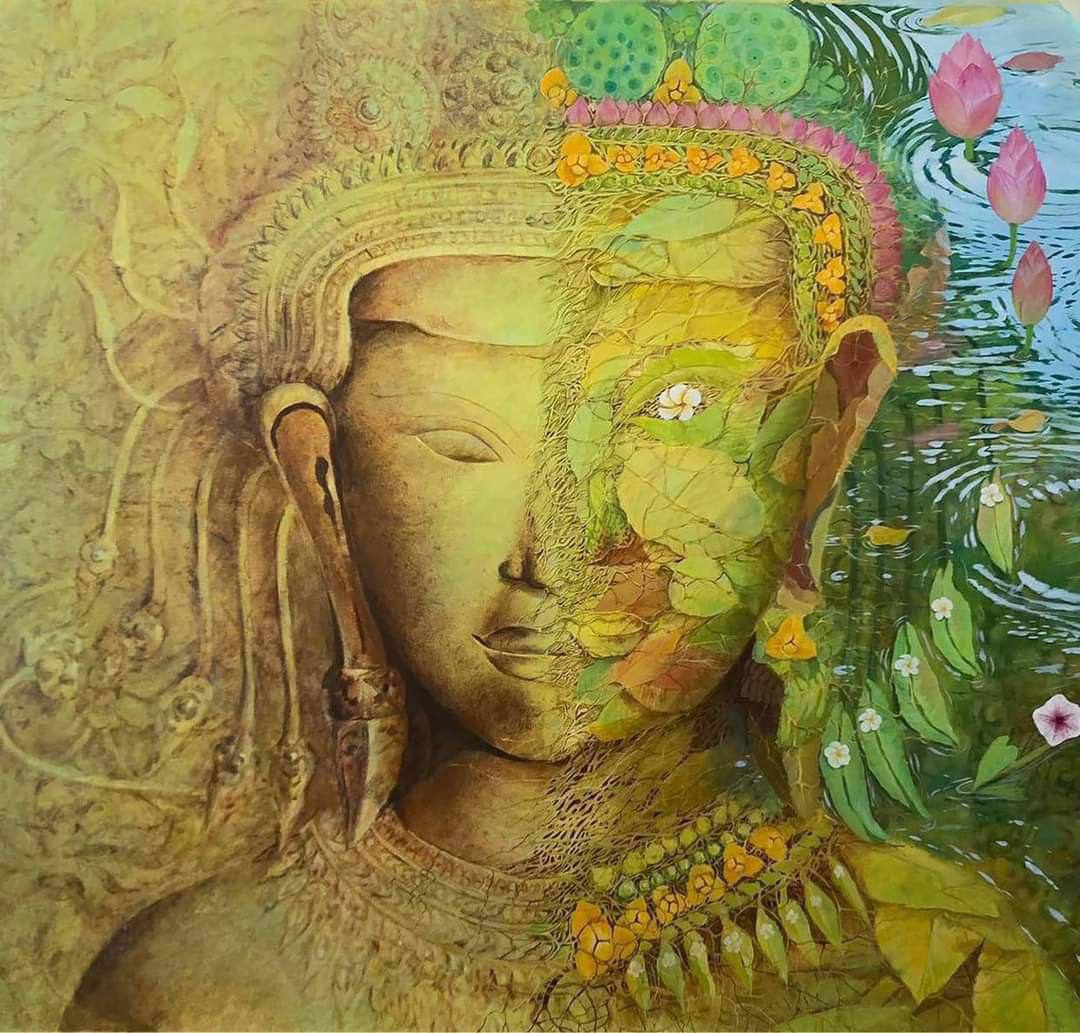Cambodian artist Daro Nout's paintings